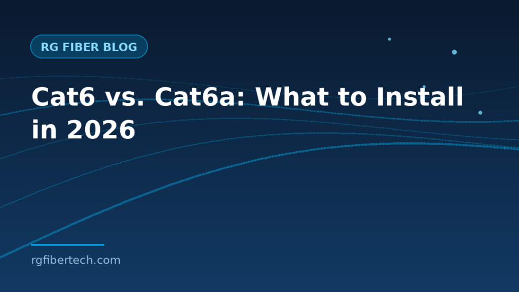 Cat6 vs. Cat6a: What Should Your Business Install in 2026?
