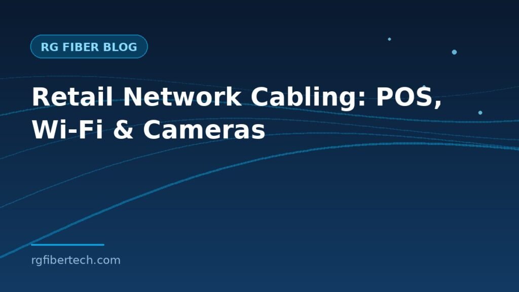 Retail network cabling for POS, Wi-Fi and security cameras